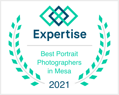 Award badge honoring Magical Memories by Michelle as one of Mesa’s top portrait photographers.